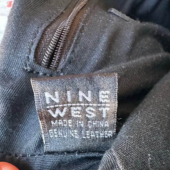 Vintage 90s Black Leather Crossbody Purse OS - Picture 5 of 5